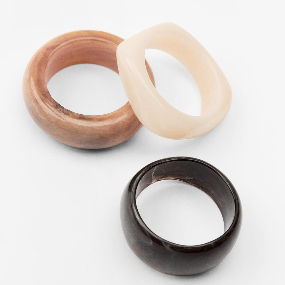 Zara Brown, Cream, and Black Bracelet Set